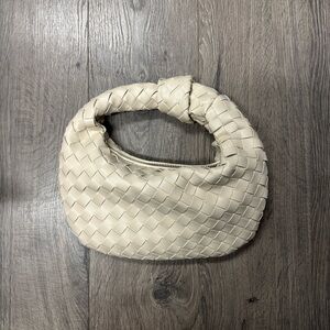 Woven Cream Handbag